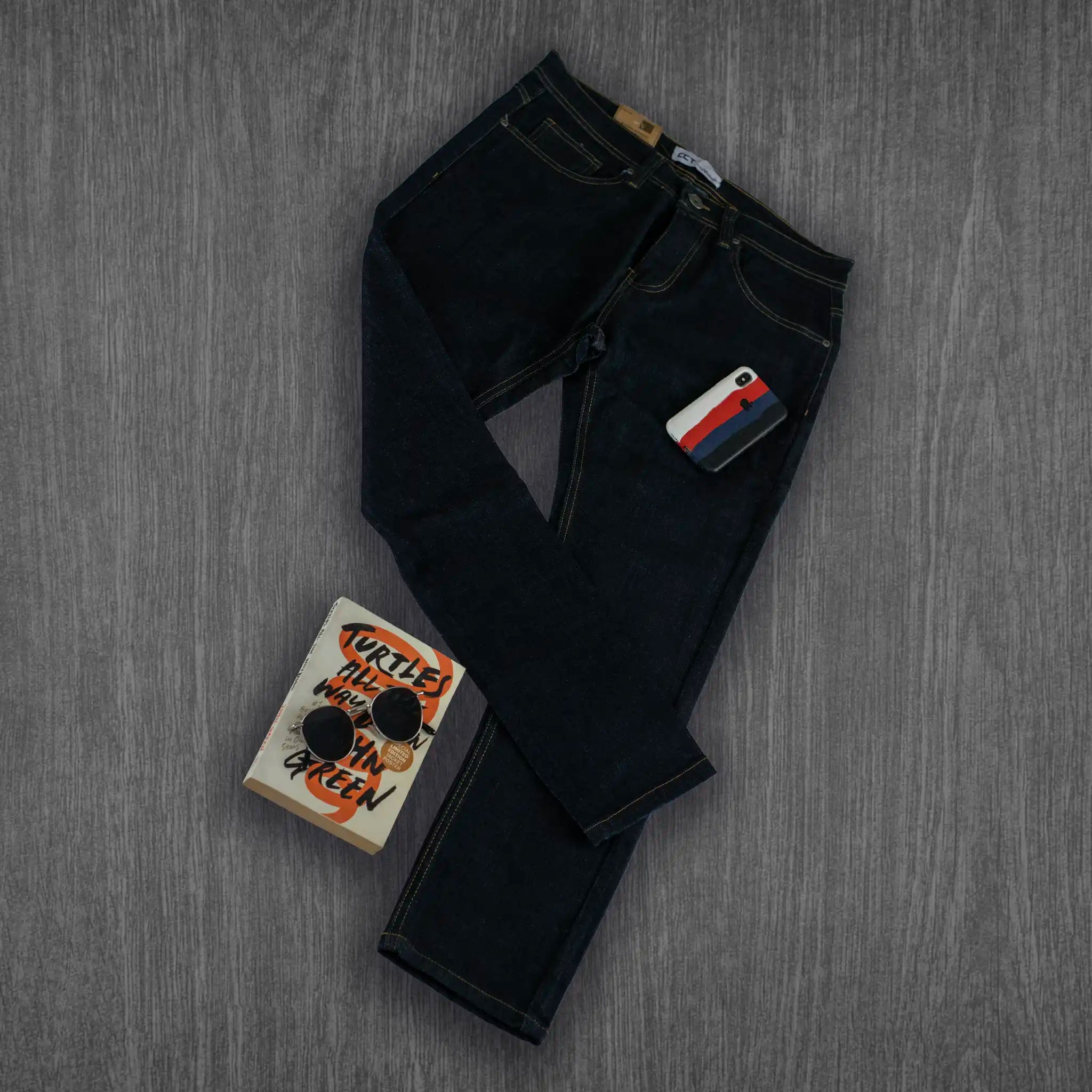 Premium Bryson Skinny Advanced Comfort Denim Jeans - Carbon Indigo