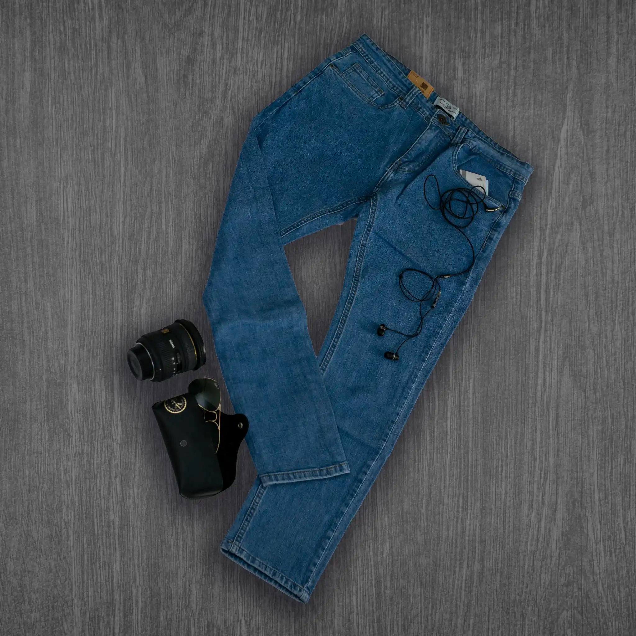 Premium Bryson Skinny Advanced Comfort Denim Jeans - Stormy Blue