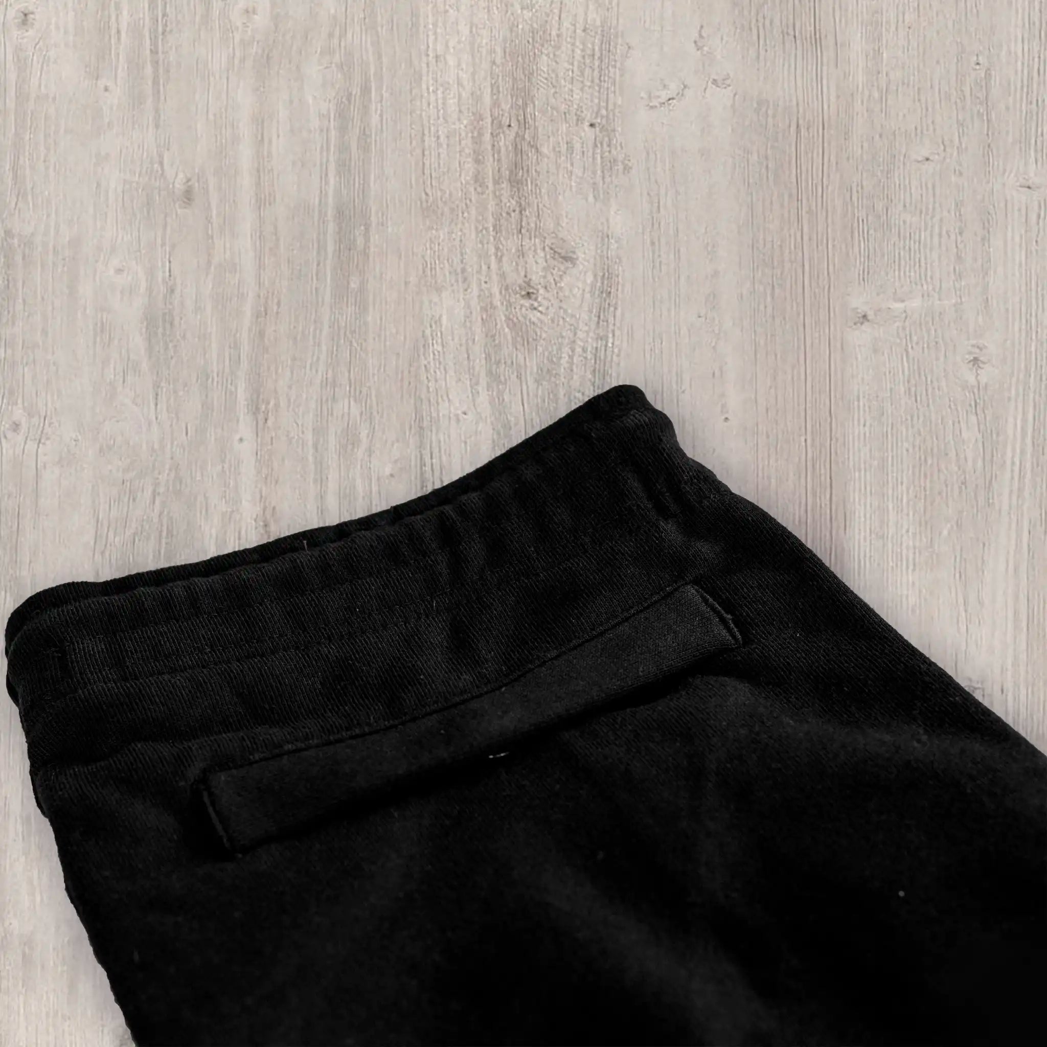 Premium Classic Fit Double-Knit Jogging Bottom - Black