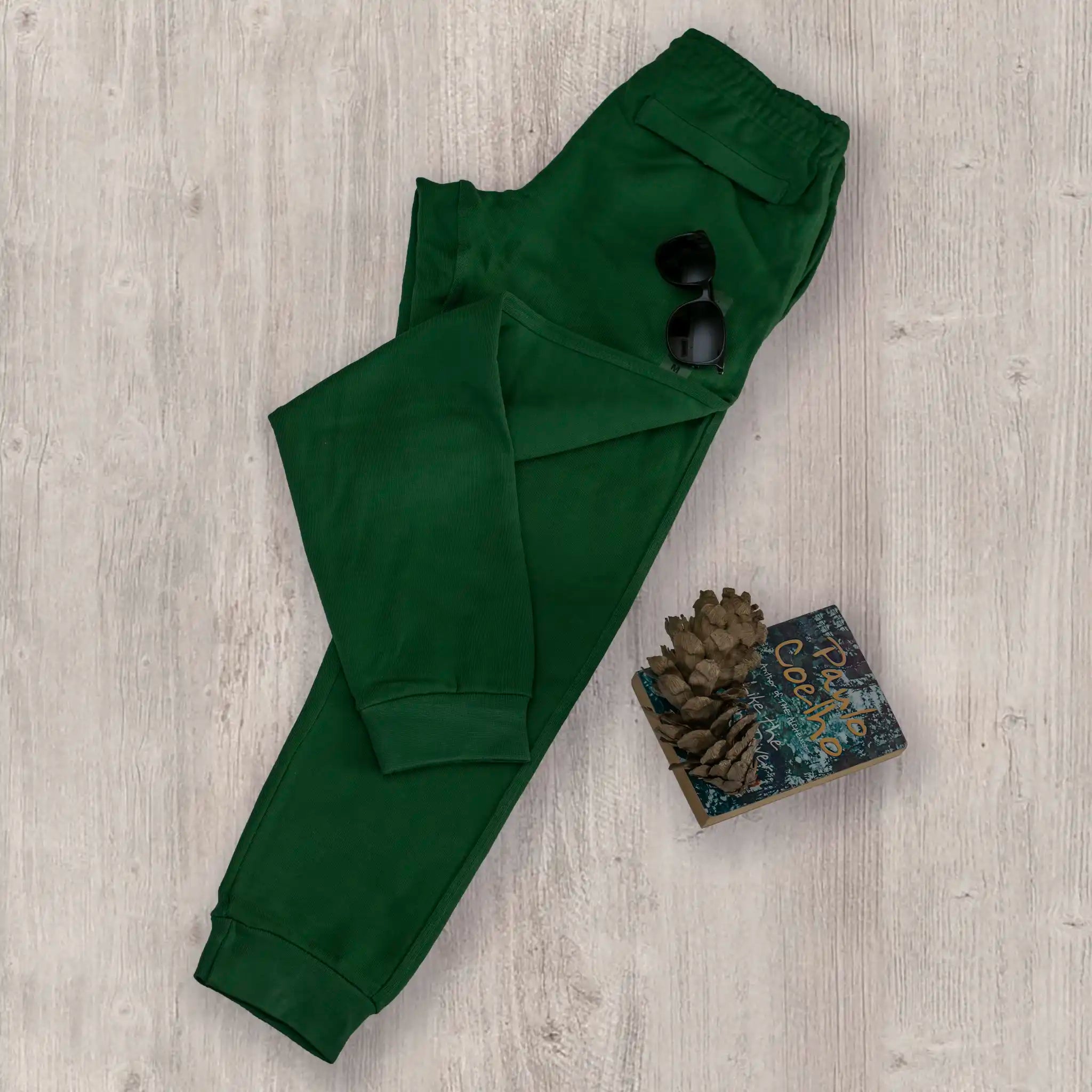 Premium Classic Fit Double-Knit Jogging Bottom - Vintage Pine